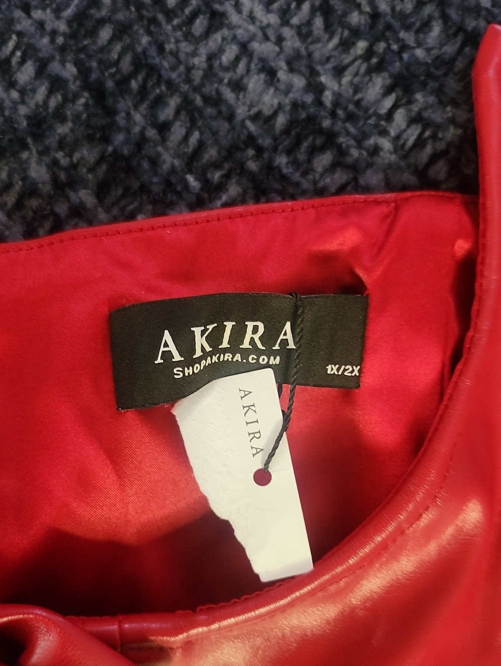 Akira In Bloom PU Belt - Red New 1X/2X 21"-22" Pit To Pit Under bust Corset - Picture 10 of 13